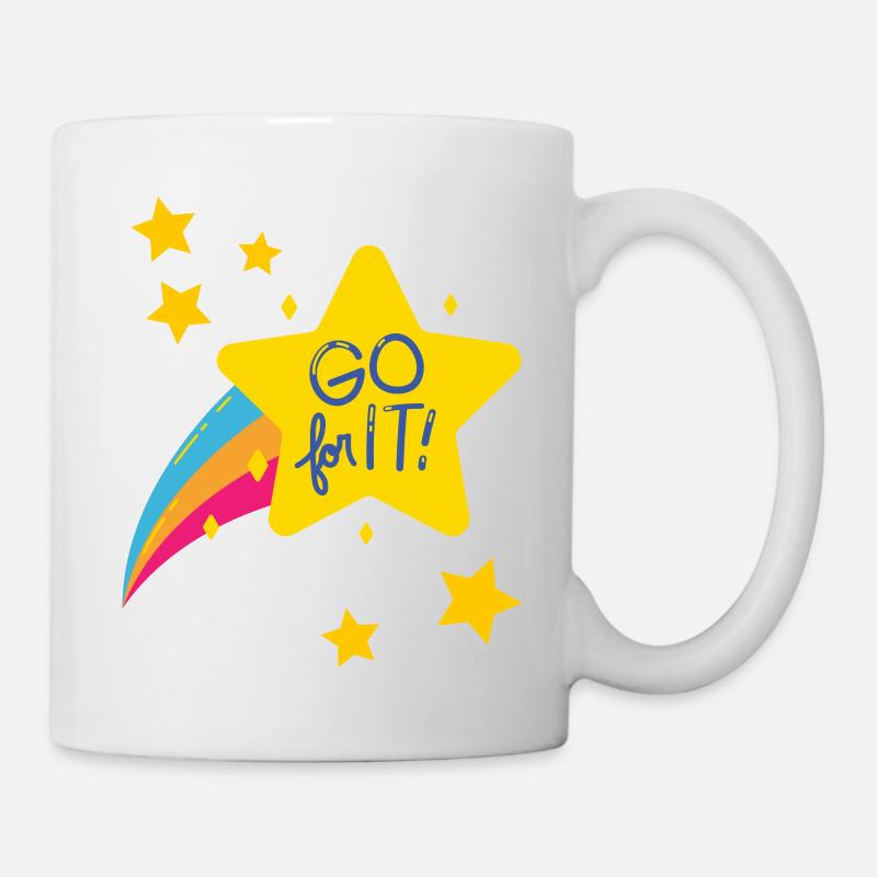 GO for it / Motivation for more courage / Gift idea - Mug - white