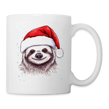 Funny Sloth Christmas Graphics - Cute Christmas Sl - Mug - white - Right