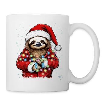 Sloth Christmas, Cute Sloth Christmas Design - Mug - white - Right