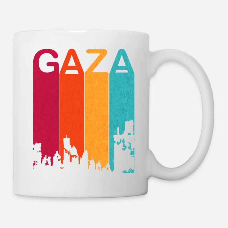 Retro Gaza is under attack 2023 - Mug - white