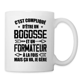 Bogosse Et Formateur Cadeau Meilleur Collègue - Mug blanc - blanc - Droite