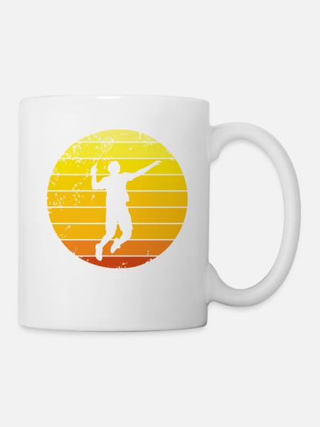 Badminton Badmintonspieler - Tasse - Weiß