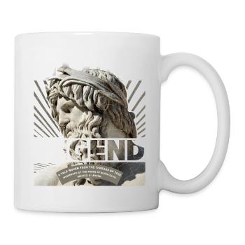 Dieu grec, fête des pères, légende vivante dictant - Mug blanc - blanc - Droite