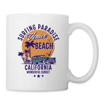 Venice Beach Califonia Surfing Paradise - Mug - white - Right