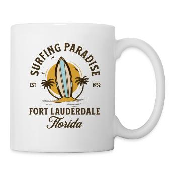 Fort Lauderdale Beach Florida Surfig Paradise - Tasse - Weiß - Rechts