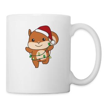 Squirrel, Christmas, Winter, Animals, Squirrel - Mug - white - Right