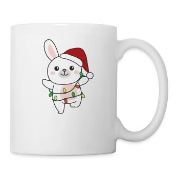 Lapin, Noël, Hiver, Animaux, Lapins - Mug blanc - blanc - Droite