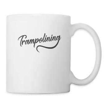 Trampolining Hopping Sport Hobby - Mug - white - Right