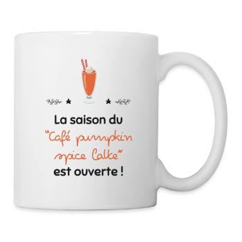 Café pumpkin spice latte | Cadeau - Mug blanc - blanc - Droite