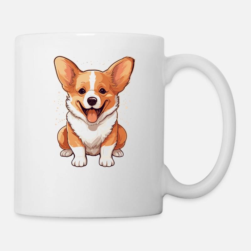 Chien Corgi - Mug blanc - blanc
