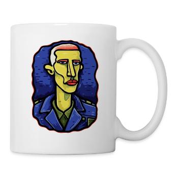 Modern Art: Self-Portrait of the Cartoon Artist - Mug - white - Right