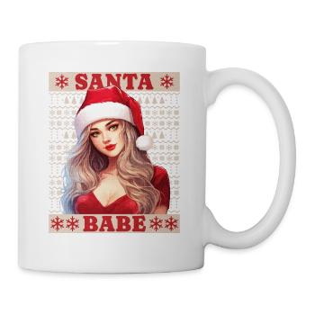 Sexy Weihnachtsfrau Weihnachten Ugly Christmas - Tasse - Weiß - Rechts
