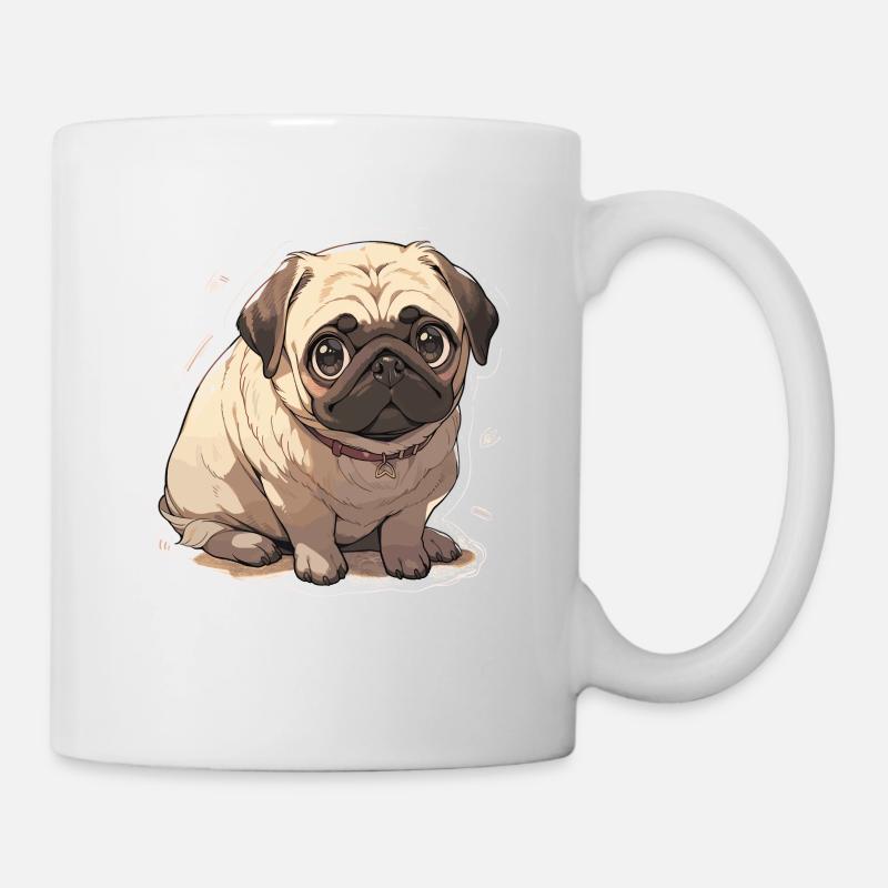 Mops Mops Hund Mops Leben Mops Geschenke - Tasse - Weiß