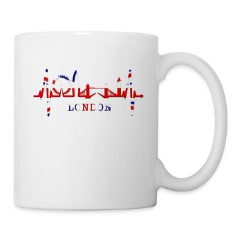 Londres Heartbeat Skyline Angleterre Fan UK Heart Love - Mug blanc - blanc - Droite