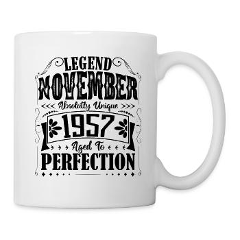 November 1957. November 1957 Birthday Gift - Mug - white - Right