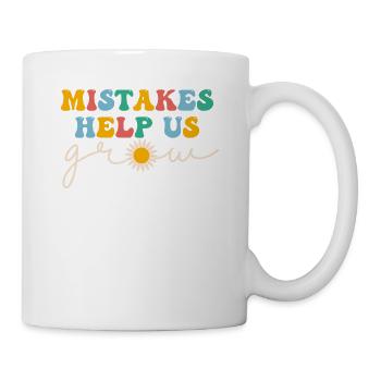 Les erreurs nous aident à grandir drôlement - Mug blanc - blanc - Droite