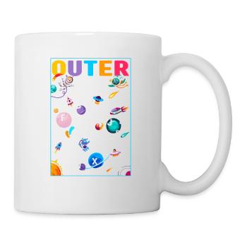 Outer Space Alphabet Kindergarten Teacher 100 Days - Mug - white - Right