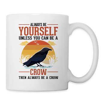 Crow, Raven, Crow, Crow Husbandry, Crow Breeder - Mug - white - Right