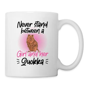 Fille et son quokka marsupial Australie - Mug blanc - blanc - Droite