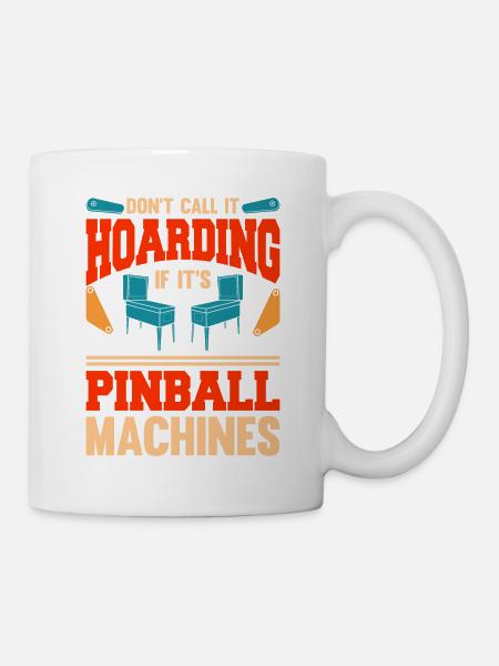 Pinball Maschine Flipper Maschine - Tasse - Weiß