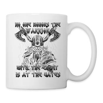 Cadeau de guerrier Valhalla pour les Fans de Viking - Mug blanc - blanc - Droite