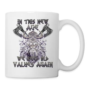 Valhalla warriors gift to a warrior culture - Mug - white - Right