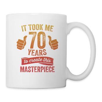Funny 70 Years Old Joke 70th Birthday Gag Pride - Mug - white - Right