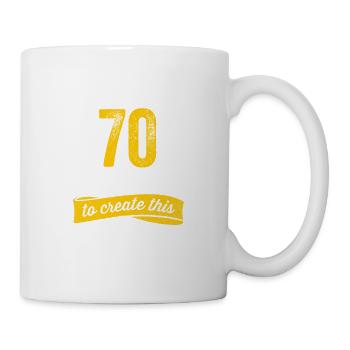 Funny 70 Years Old Joke 70th Birthday Gag Humor - Mug - white - Right