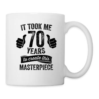 Funny 70 Years Old Joke 70th Birthday Gag Cool Pun - Mug - white - Right