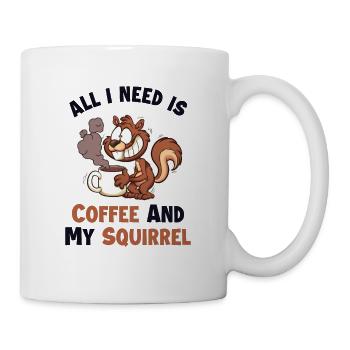 Coffee and my Squirrel Squirrel Fuchshörnchen - Tasse - Weiß - Rechts