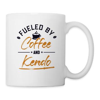Fueled by Coffee and Kendo Kenjutsu Kata Katana - Mug - white - Right