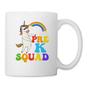 Pre-K Squad Flossing Unicorn 100. Tag der Schule - Tasse - Weiß - Rechts