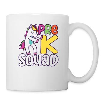 Pre-K Squad Flossing Unicorn 100. Tag der Schule - Tasse - Weiß - Rechts