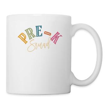 Pre-K Squad Teacher Student Preschool 100th Day of - Mug - white - Right