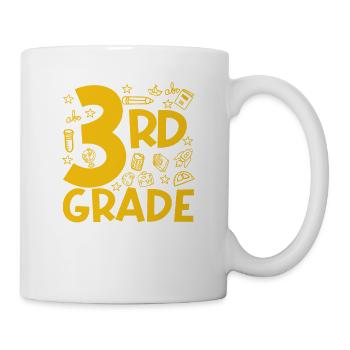 3. Third Class Typography Team Grader 100 - Mug - white - Right