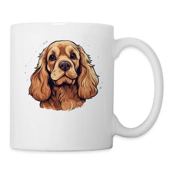 Dog Cocker Spaniel - Mug - white - Right