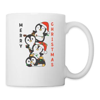 Pingouin, Arbre De Noël, Animaux De Noël, Pingouins - Mug blanc - blanc - Droite