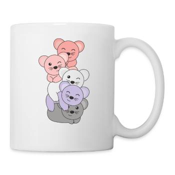 cupioromantic Flag Pride LGBTQ süße Maus - Tasse - Weiß - Rechts
