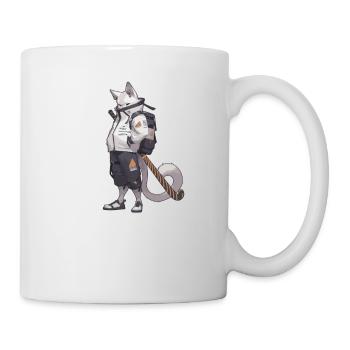 Joueur de hockey sur gazon, Hockey en salle, Chats - Mug blanc - blanc - Droite