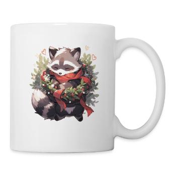 Raton laveur, raton laveur, raton laveur, bébé garde ours - Mug blanc - blanc - Droite