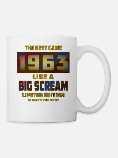 JAHRESZAHL JAHR 1963 - Tasse - Weiß