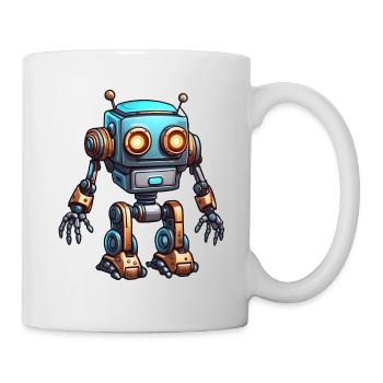 Robot / Machine / IA / Technologie / Mécanique - Mug blanc - blanc - Droite