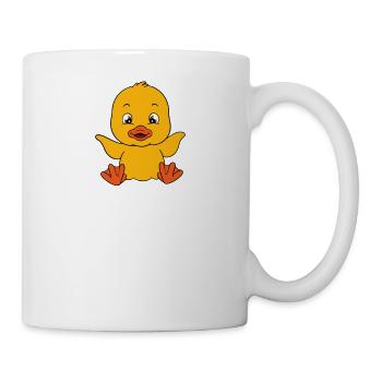 Lustige Ente Süße Enten - Tasse - Weiß - Rechts