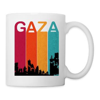 Rétro Gaza attaquée 2023 - Mug blanc - blanc - Droite