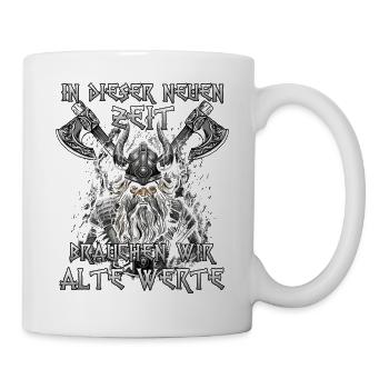 Walhalla Erbe Geschenk für Odin-Fans - Tasse - Weiß - Rechts
