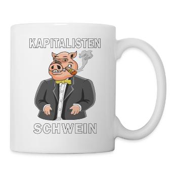 KAPITALISTEN SCHWEIN - Tasse - Weiß - Rechts