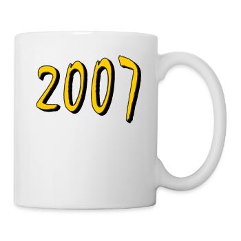 ANNÉE D’ANNIVERSAIRE 2007 - Mug blanc - blanc - Droite