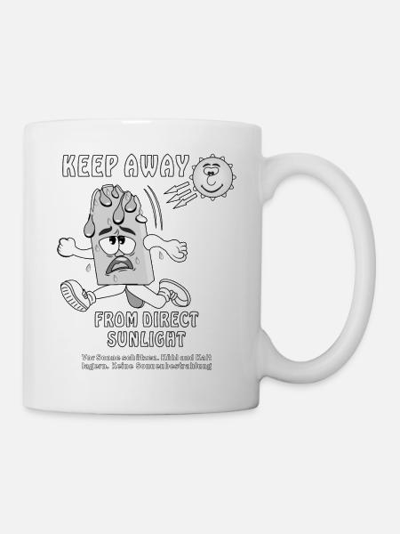 CRÈME GLACÉE À LA CRÈME SOLAIRE - Mug blanc - blanc