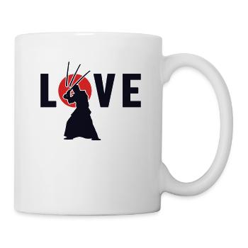 Love Kata Kenjutsu Katana Samurai Kendo - Tasse - Weiß - Rechts