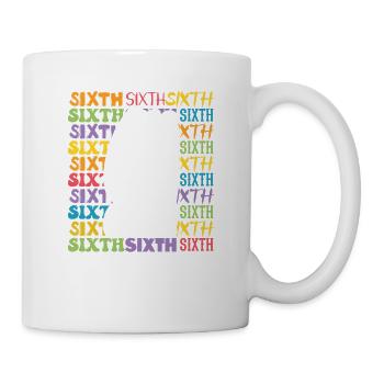 6th Grade Typography Teaching Sixth Grade - Mug - white - Right